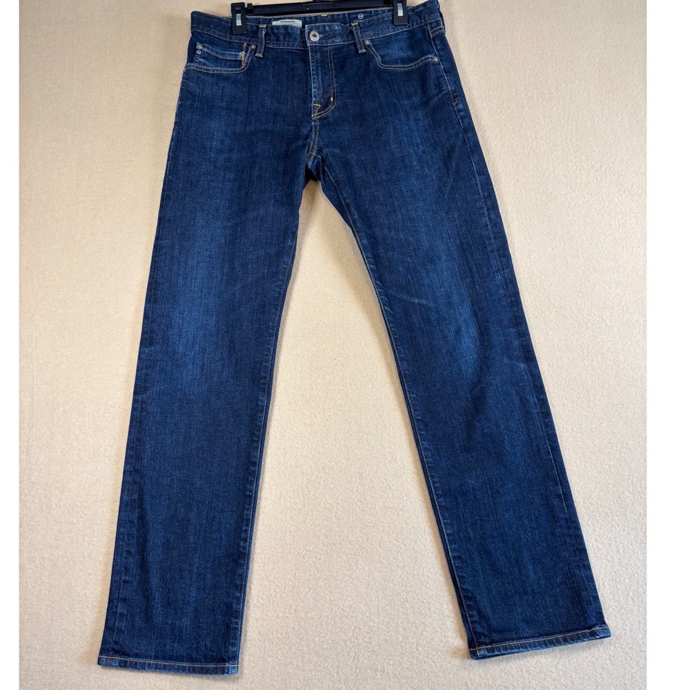 AG Adriano Goldschmied The Graduate Tailored Leg Jeans 33x32 Dark Indigo 1174UDK